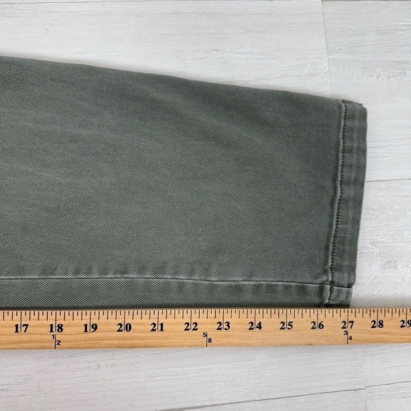 Faherty Womens Overland Twill Jumpsuit Small Olive Green Utility Flight FLAWED - Picture 16 of 16